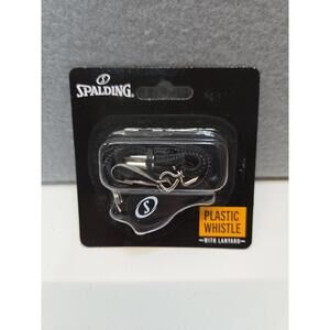 Spalding Plastic Whistles with Lanyard 6 Pack Sporting Goods Team Sports